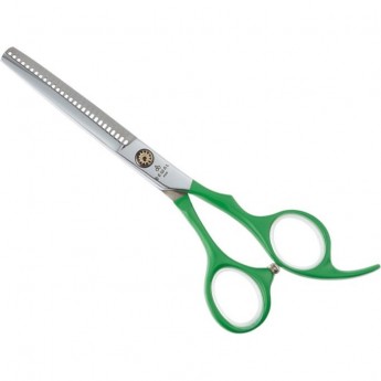 Парикмахерские ножницы COLOR STEP филировочные 28 зубцов 5,5" DEWAL ML55AS-GN
